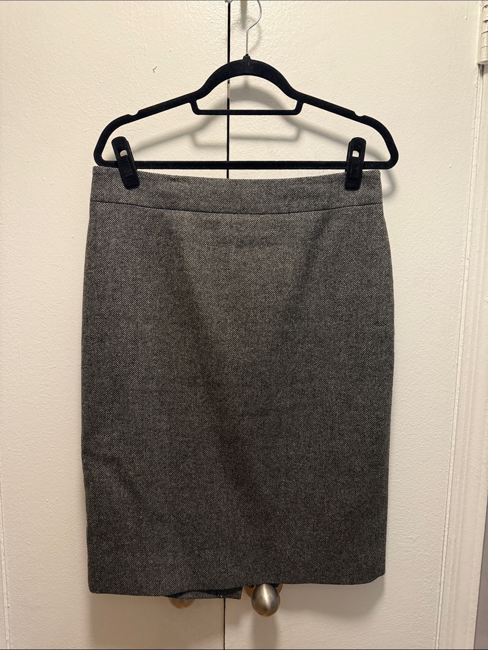 J. Crew Charcoal Gray tweed Pencil Skirt